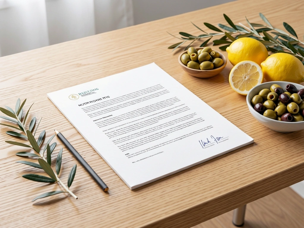 Professional nutrition workspace